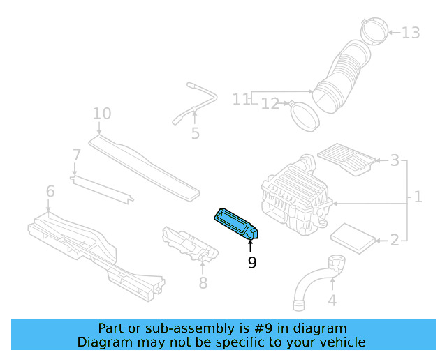 Intake Tube 5QM-129-618-C - View 12
