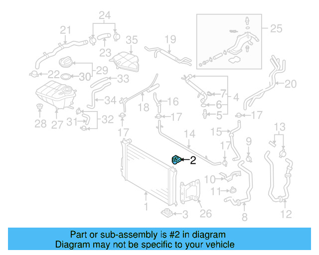Radiator Upper Insulator 3D0-121-276-A - View 3