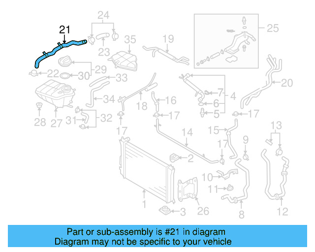 Upper Hose 3D0-122-051-C - View 6