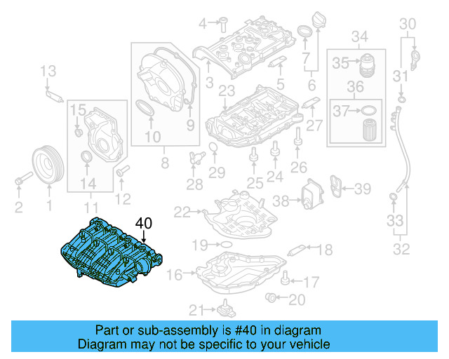 Engine Intake Manifold 06L-133-201-FB - View 5