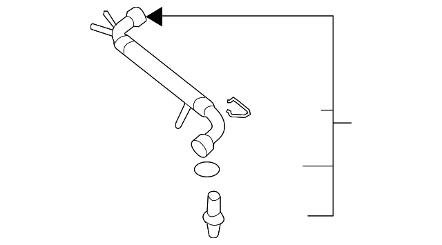 Upper Hose 3D0-122-051-C - View 2