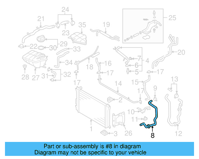 Lower Hose 3D0-122-063-CC - View 3