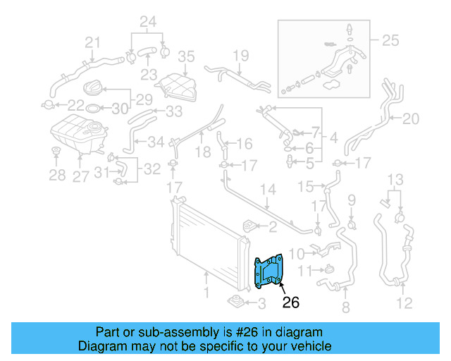 Lower Hose Bracket 3D0-121-079-H - View 5