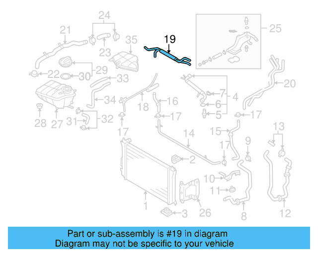 Upper Hose 3D0-122-051-C - View 7