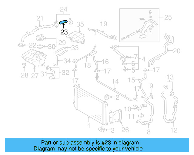 Rear Hose 3D0-121-101-F - View 7