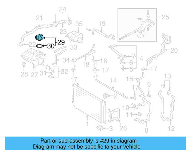 Reservoir Cap 3D0-121-321-B - View 9