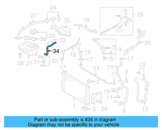 Upper Hose 3D0-122-051-C - View 9