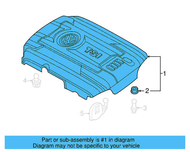 Engine Cover 06K-103-925-D - View 2