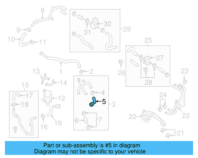 Hose 7P0-122-073-D - View 9