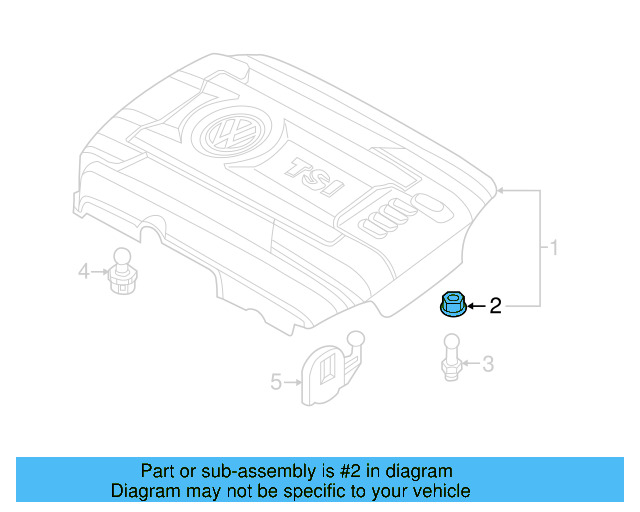 Engine Cover Connector 06J-103-226-A - View 8