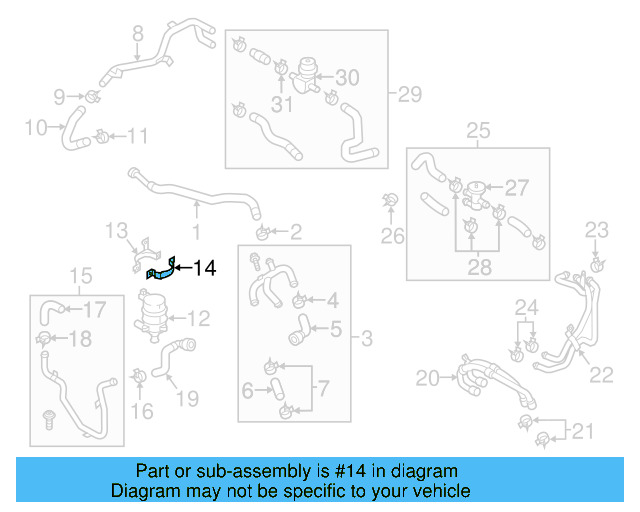 Auxiliary Pump Bracket 7P0-121-079-F - View 6