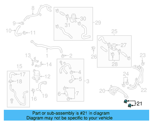 Water Manifold 7P0-121-070-AB - View 5