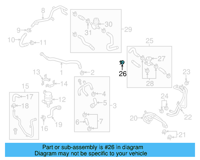 Water Valve 1J0-819-809 - View 11