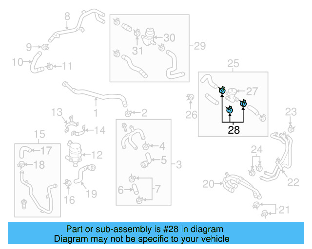 Water Inlet Hose 7P0-121-101-C - View 6