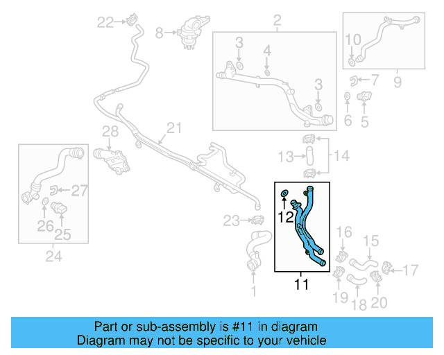 Water Manifold 06E-121-044-AE - View 13