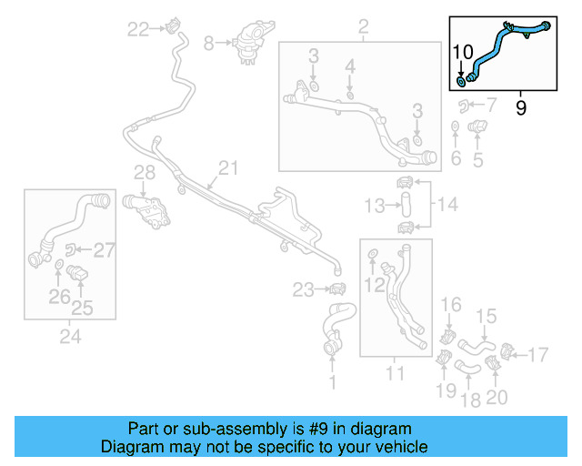 Water Manifold 06E-121-044-AE - View 16