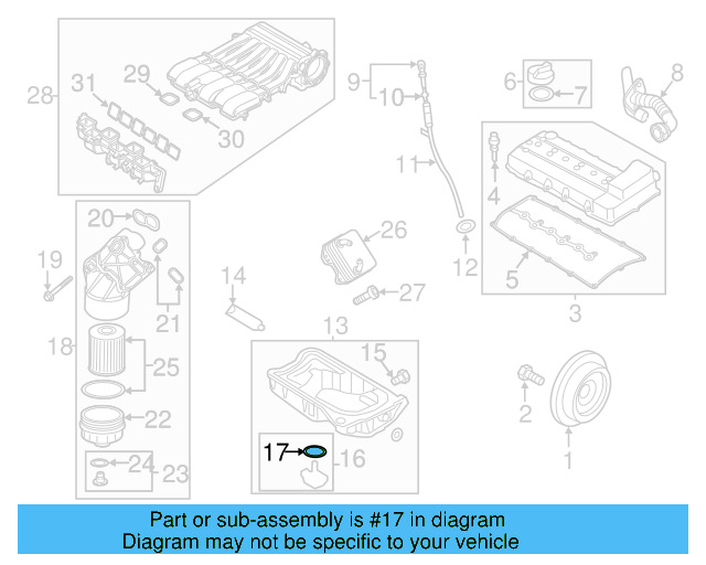 Engine Oil Level Sensor O 038-103-196-B - View 3
