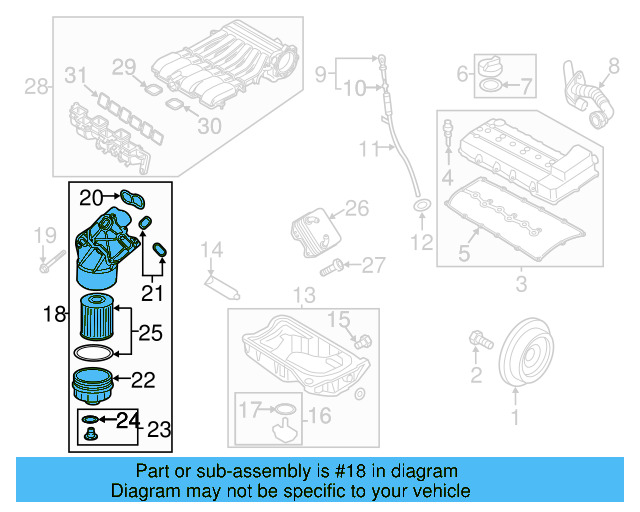 Oil Filter Housing 03H-115-403-AA - View 4
