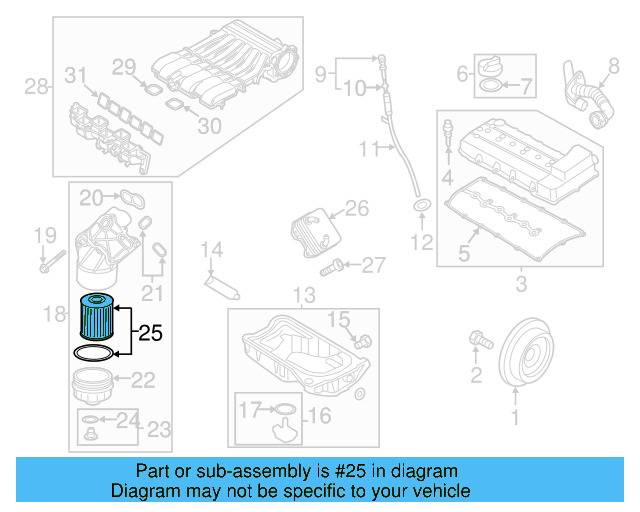 Oil Filter 03H-115-562 - View 20