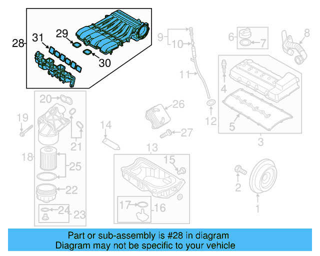 Intake Manifold 03H-133-201-AE - View 4
