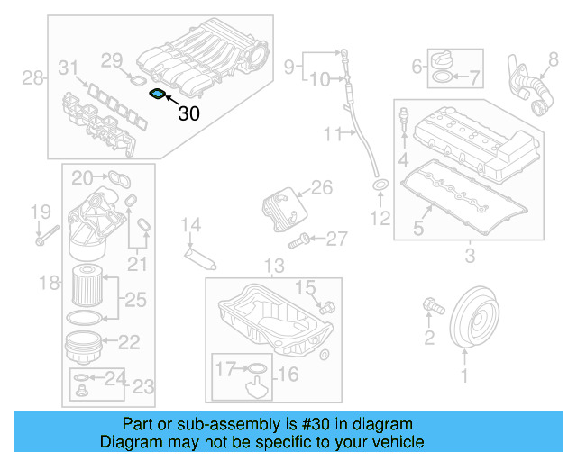 Manifold Gasket 03H-133-237-D - View 2