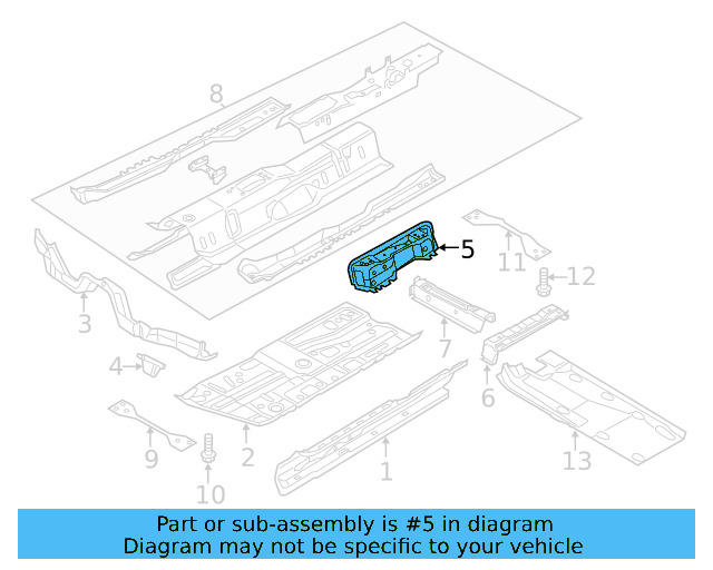 Seat Mount 561-802-381 - View 6