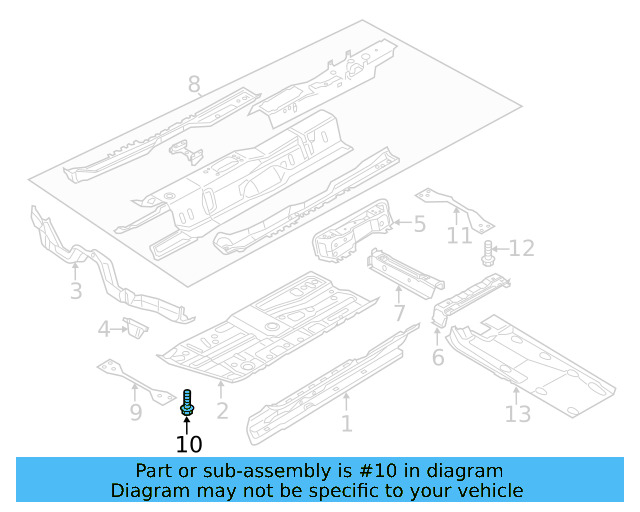Front Reinforced Bolt N-910-730-04 - View 7