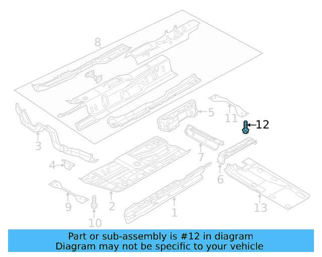 Front Reinforced Bolt N-910-730-04 - View 6