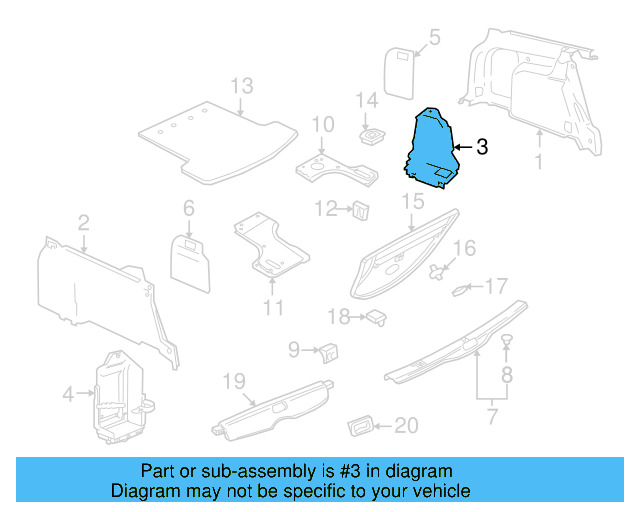 Storage Pocket 3B9-867-706-B-B41 - View 9
