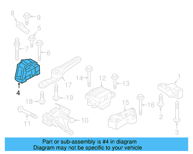 Mount 1K0-199-262-M - View 20