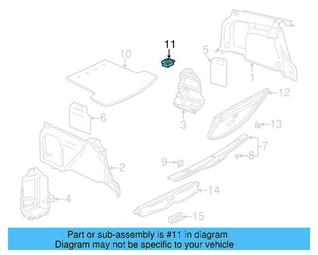 Tie Down 1J0-864-203-C-UH8