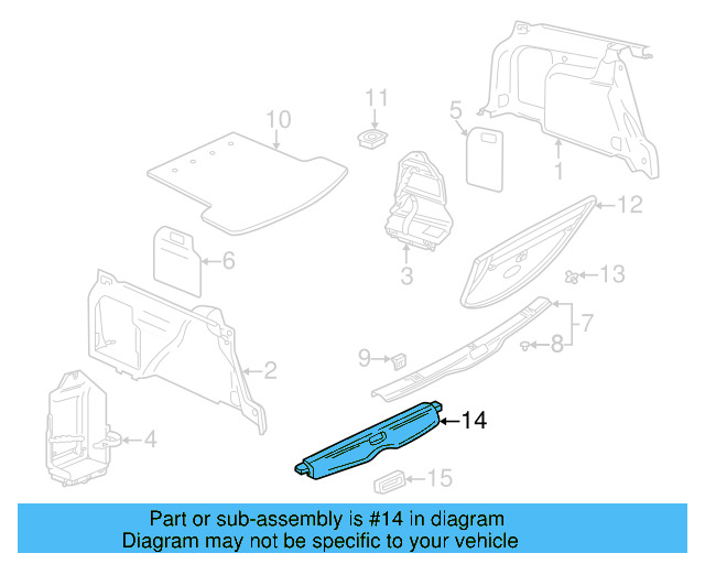 Tie Down 1J0-864-203-C-UH8 - View 20
