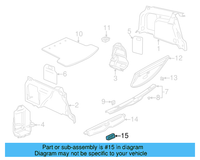Tie Down 1J0-864-203-C-UH8 - View 33