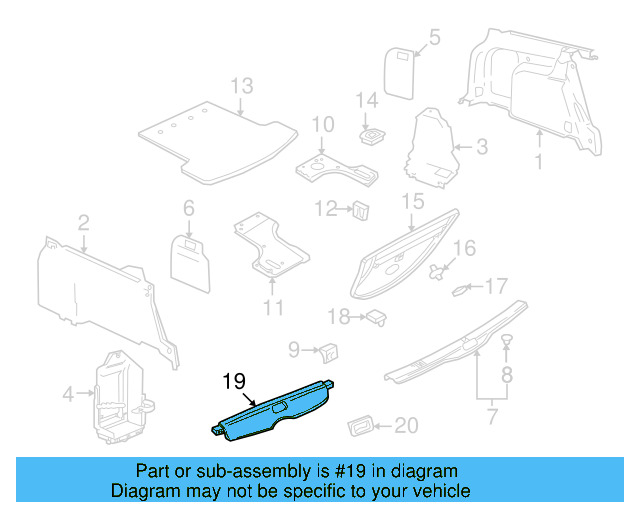 Cargo Cover 3B9-867-871-AC-9ET