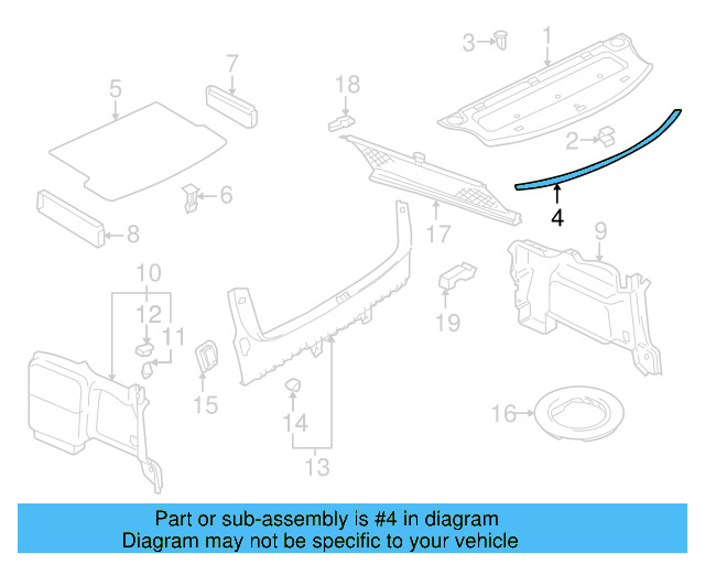 Trim Molding 3B5-863-433-A-6VD - View 7