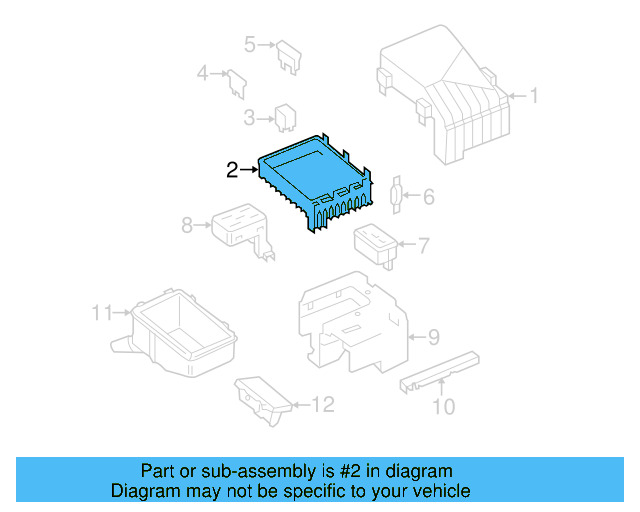 Fuse & Relay Box 1K0-937-124-K - View 12