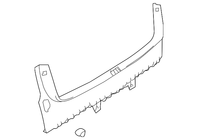 Rear Trim 3B5-863-459-D-B41 - View 2