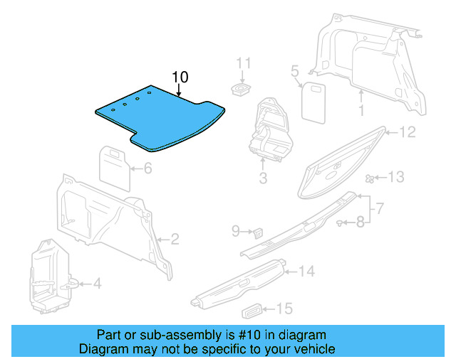 Floor Cover 3B9-863-463-S-4ES