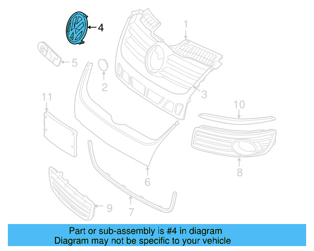 Nameplate 1K5-853-679-A-FXC - View 5