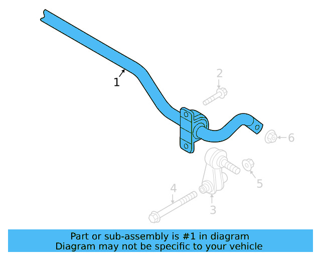 Stabilizer Bar 5Q0-511-305-BF - View 3