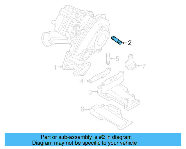Turbocharger Stud N-044-509-3 - View 8