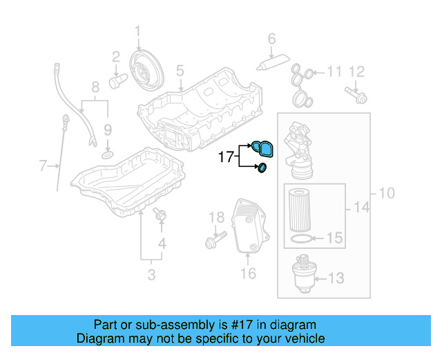 Oil Cooler Gasket Set 07K-117-070 - View 33