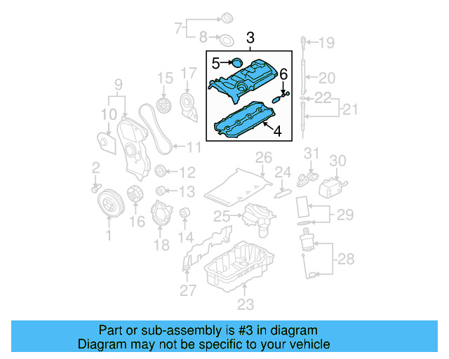 Valve Cover 06F-103-469-K - View 8
