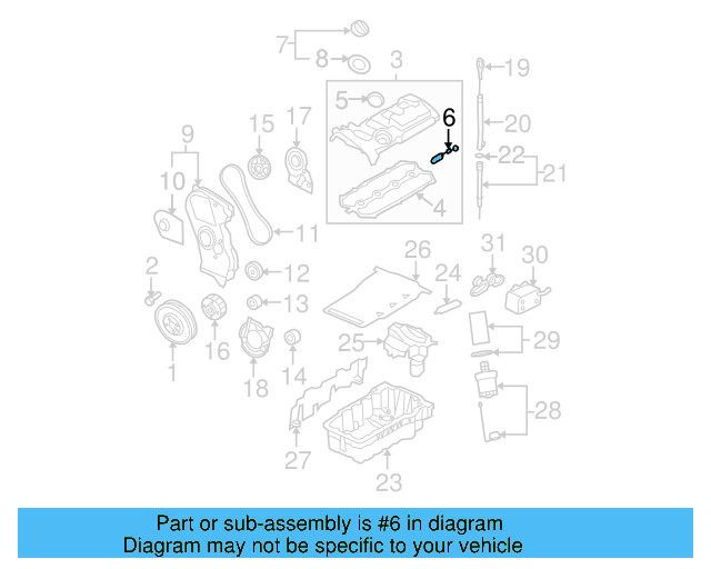 Valve Cover Seal 06F-103-483-E - View 6