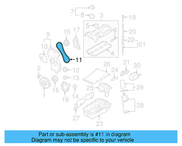 Timing Belt 06D-109-119-B - View 7