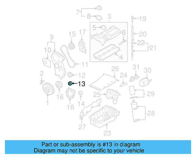 Engine Timing Belt Idler 06D-109-244-E