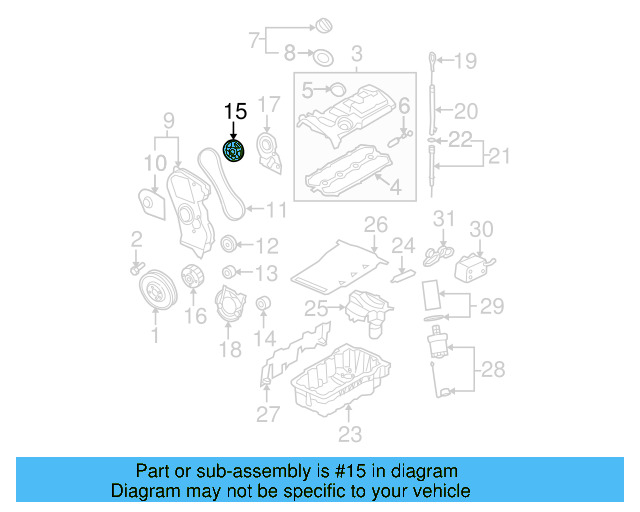 Camshaft Gear 06D-109-111-B - View 7