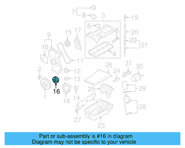 Crankshaft Gear 06D-105-263 - View 6
