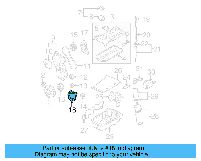 Engine Timing Cover 06D-109-175 - View 6