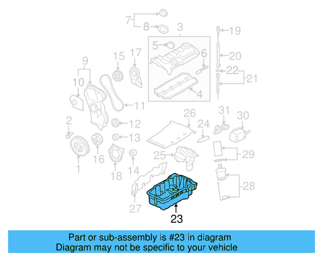 Engine Oil Pan 06J-103-600-AF - View 30